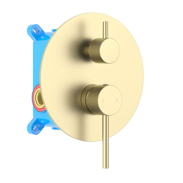 смеситель для душа aquatek европа aq1346bg цвет золото шлифованное