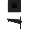 кронштейн для верхнего душа aquame aqm8701mb настенный, черный матовый