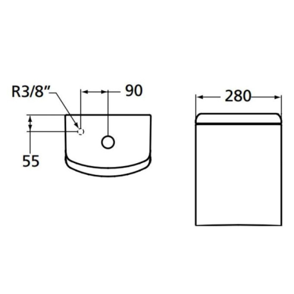 бачок для унитаза ideal standard ventuno t416401