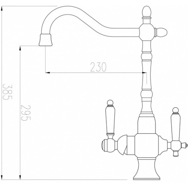 смеситель для кухни с подключением к фильтру zorg sanitary zr 336 yf-22