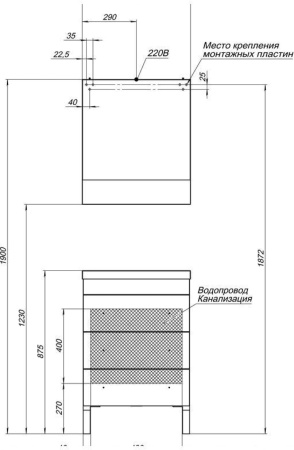 тумба под раковину aquanet верона 00178253 напольная, 3 ящика, 57x48 см, белый глянец