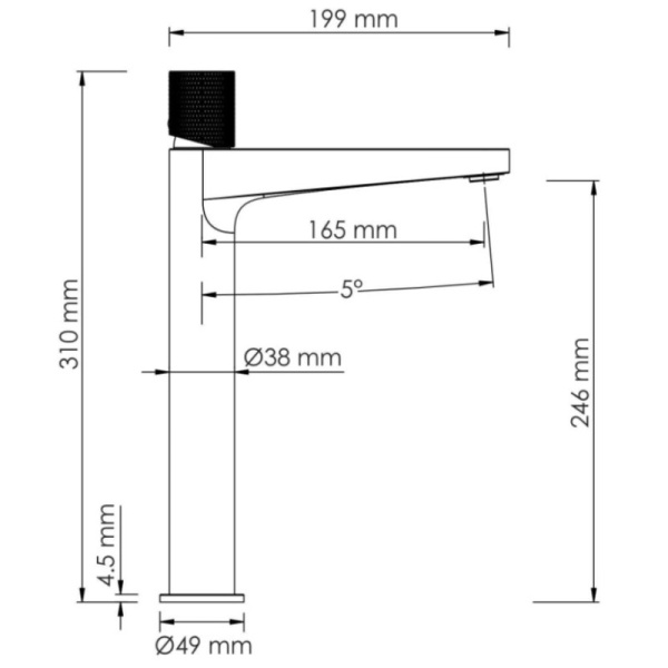 смеситель для раковины wasserkraft tauber 6403h