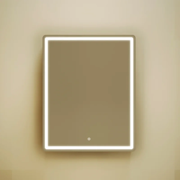 Зеркало-шкаф Sancos Mirror 60 с подсветкой, дуб чарльстон