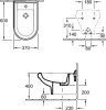 биде подвесное villeroy & boch hommage 7441 b0r1 alpin