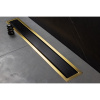 Душевой канал 850 мм Pestan Confluo Premium Black Glass Gold Line 13100118