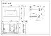 клавиша смыва roca active 32b 8901130b0 белая