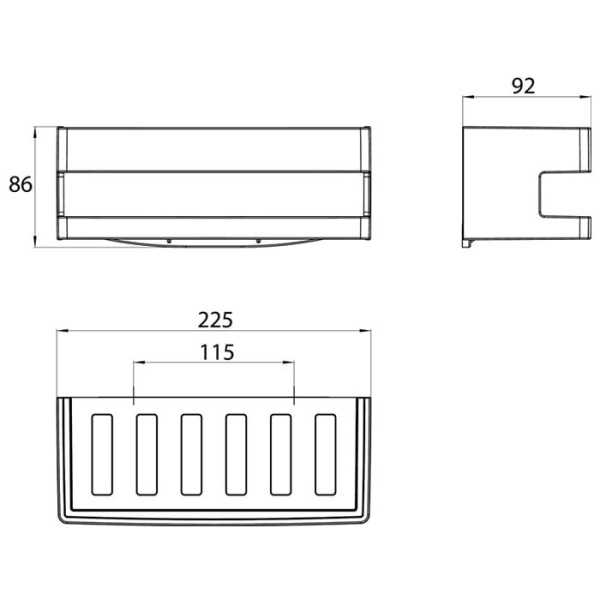 Полка-решетка Emco System2 3545 001 23