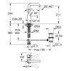 смеситель для раковины с донным клапаном l-size grohe essence new 32628dc1