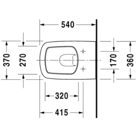 унитаз подвесной безободковый duravit durastyle 45520900a1 с сиденьем микролифт, цвет белый