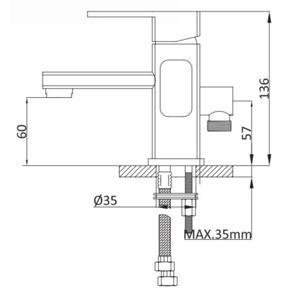 смеситель на борт ванны elghansa mondschein new 16m2233