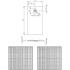 душевой поддон из литьевого мрамора 100x90 см radaway kyntos f white hkf10090-04