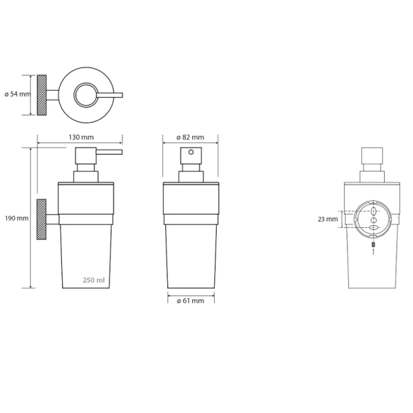 Дозатор для мыла Bemeta Stella 166109017 серебро