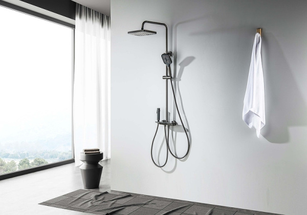 душевая система aquatek поларис aq3040bgm цвет оружейная сталь