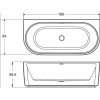 акриловая ванна riho desire 184x84 l b088002005 (bd0600500k00133) без гидромассажа