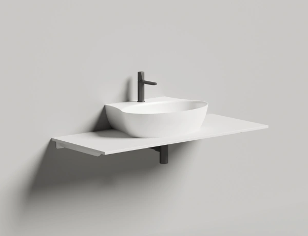 раковина 58х45 cм salini alda wall 02 140321m, мат-л: s-stone, цвет: белый матовый