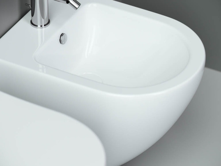 биде ceramicanova metropol cn4003 подвесное, белое