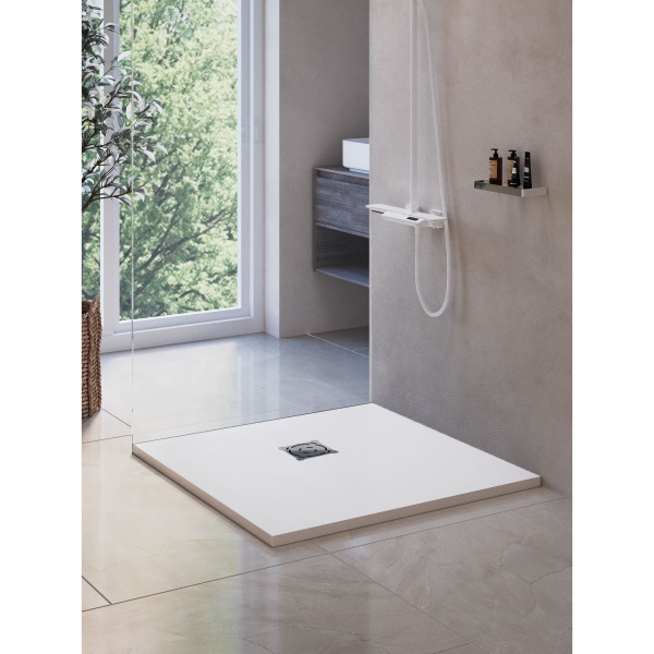 душевой поддон из искусственного камня rgw stone tray st-w 100×100 16152010-01 белый