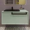 смеситель для раковины kludi pure&style 400283975 черный матовый