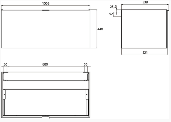 тумба под раковиной emco vanity units 100 9583 274 20 подвесная белая глянцевая