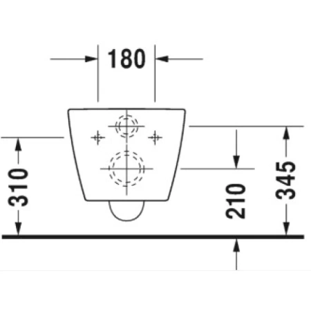 унитаз подвесной безободковый duravit me by starck rimless 45300900a1, с сиденьем микролифт, цвет белый.