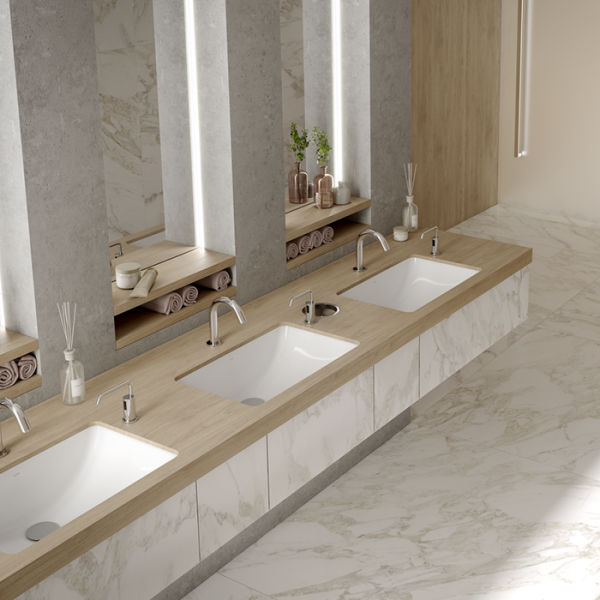 раковина встраиваемая снизу 59 см toto wu lw1536y, цвет: белый