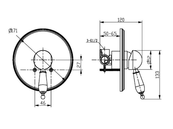 смеситель для душа boheme medici ripresa 305-sw бронза