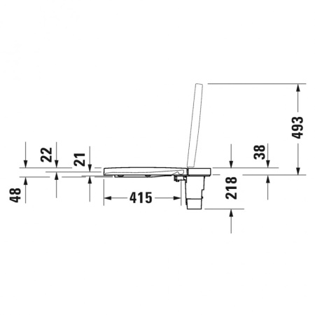 сиденье для унитаза duravit sensowash starck f plus 612000 01 2 00 0320 с микролифтом