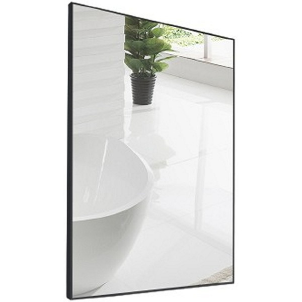 зеркало belbagno spc-al-600-800 nero 60х80 см в алюминиевой раме, цвет черный