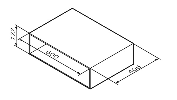 полка am.pm gem 60 m90ohx0600nf орех