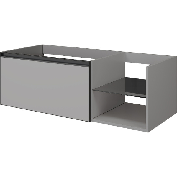 тумба под раковину boheme armadi art quatro 6 120 790-m6-120-l-a подвесная luna профиль антрацит