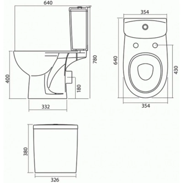 унитаз напольный kolo freja l79200000