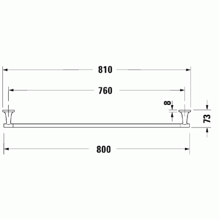 полотенцедержатель duravit starck t 0099434600