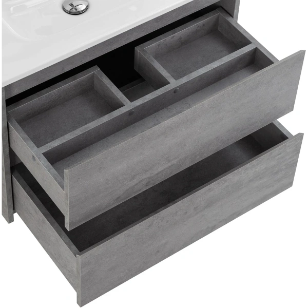 тумба под раковину belbagno kraft 60 kraft-600-2c-so-cg подвесная cemento grigio
