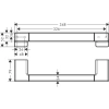 поручень 34,8 см hansgrohe addstoris 41744340, цвет хром матовый