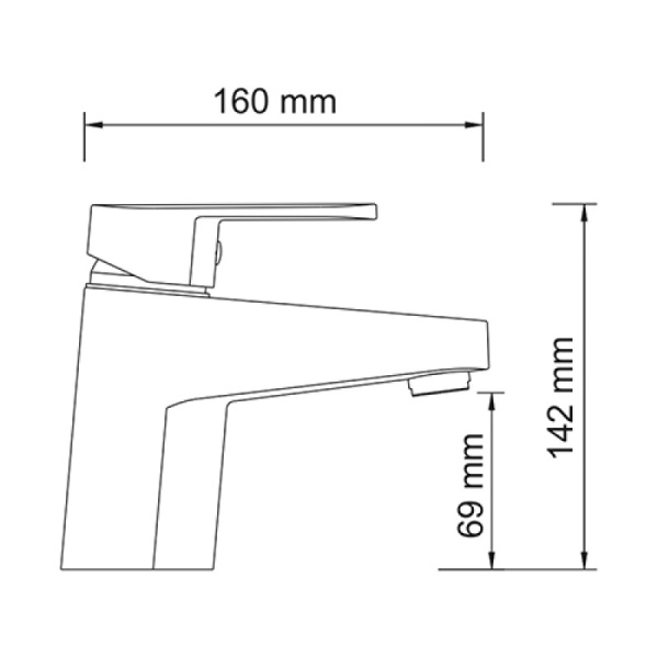 смеситель для раковины wasserkraft donau 5303 цвет хром