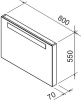 Зеркало Ravak Classic 80 X000000940 с подсветкой Латте