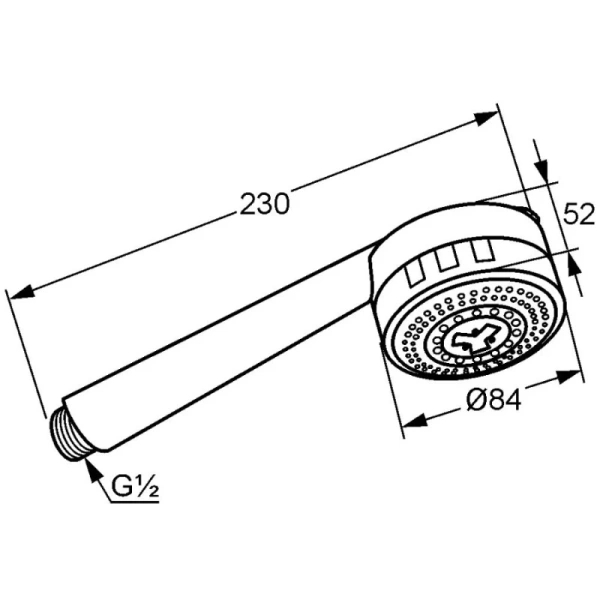 душевая лейка kludi zenta 3s 608008600