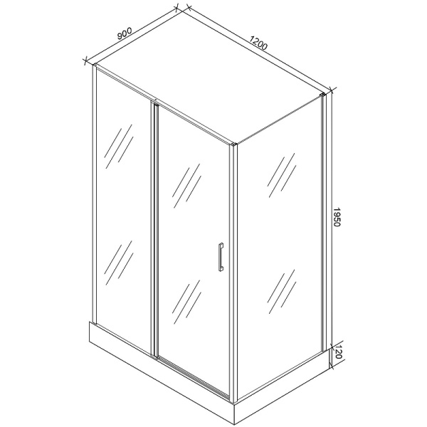 душевой уголок cerutti spa victoria 120x90 7742 профиль хром стекло прозрачное