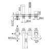 смеситель на борт ванны cezares porta porta-bvdm4-01