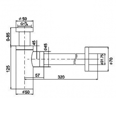сифон для раковины boheme 608-2 золото