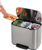 мусорное ведро brabantia bo pedal bin 121128 11 + 11 + 11 л