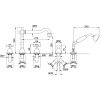 смеситель на борт ванны migliore princeton ml.prn-880.ra