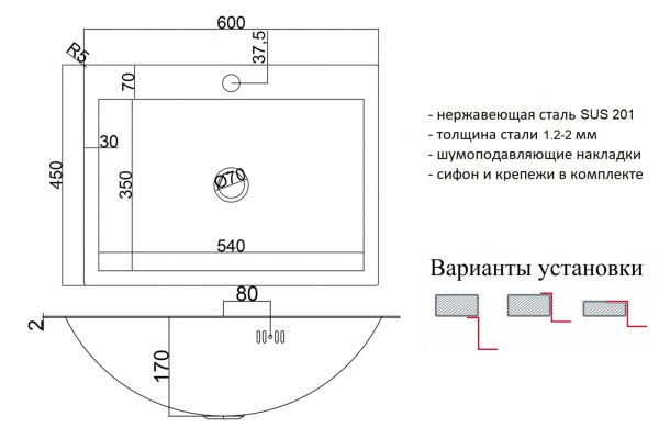 кухонная мойка zorg u 4560 bronze