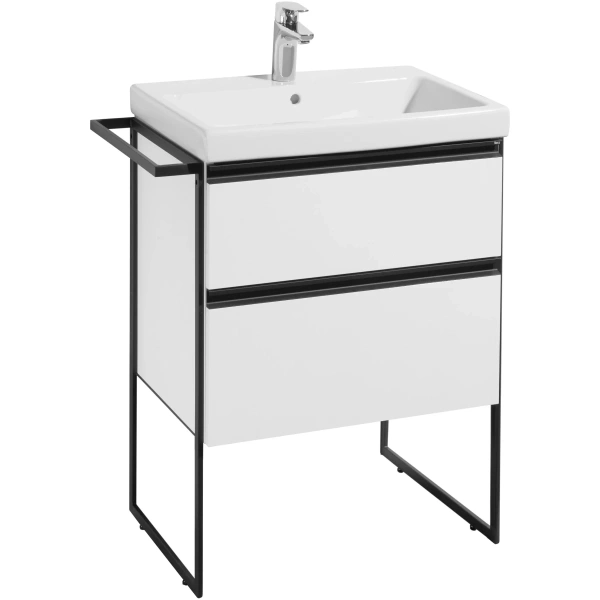 тумба белый глянец 58,5 см roca domi a857458806