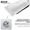 чугунная ванна byon b13 maxi 180x80x45 ц0000139 с антискользящим покрытием