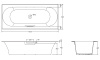 чугунная ванна jacob delafon volute e6d900-0 180x80 см, с антискользящим покрытием, цвет белый