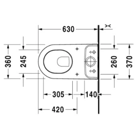 унитаз напольный duravit darling new 2138090000