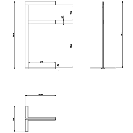 напольная стойка gessi eleganza 46571#080