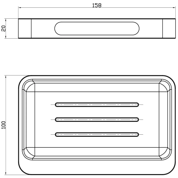 Мыльница Wonzon & Woghand WW-9524 хром