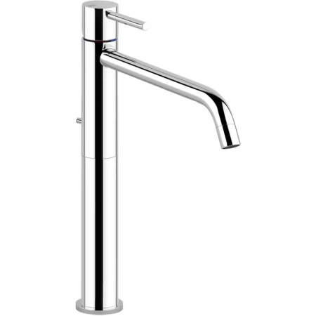 Смеситель Gessi Via Tortona 18605#031 для раковины, высокий, с изливом 211 мм, с донным клапаном, цвет хром